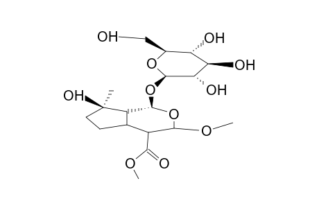 A METHANOL ADDUKT OF MUSSAENOSIDE