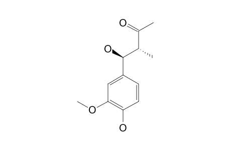 (+)-(7-S,8-R)-4-HYDROXY-3-METHOXY-1',2',3',4',5',6',7'-HEPTANORLIGN-8'-ANE