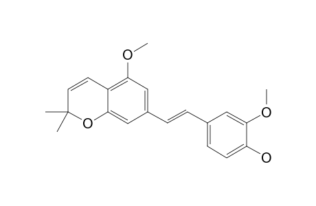 3,5'-DIMETHOXY-4-HYDROXY-6'',6''-DIMETHYLPYRAN-[2'',3'':3',4']-STILBENE