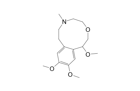 1,10,11-TRIMETHOXY-6-METHYL-1,4,5,6,7,8-HEXAHYDRO-2H-3,6-BENZOXAZECINE