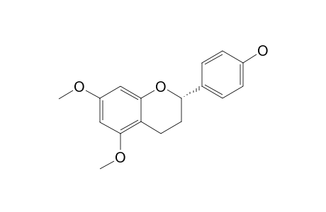 (2S)-5,7-DIMETHOXY-4'-HYDROXY-FLAVAN