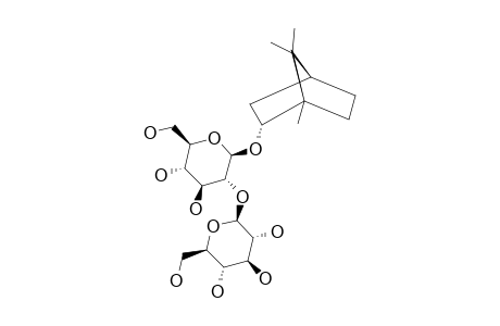 (1S,2R,4S)-BORNAN-2-YL-O-BETA-D-GLUCOPYRANOSYL-(1->2)-BETA-D-GLUCOPYRANOSIDE;(-)-BORNEOL-2-O-BETA-SOPHOROSIDE