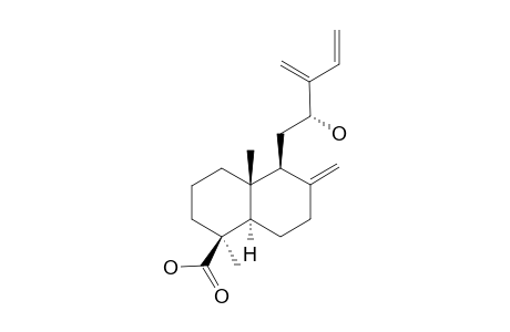 FOKIHODGIN_F;12-R-HYDROXYLABDA-8-(17),13-(16),14-TRIEN-19-OIC_ACID