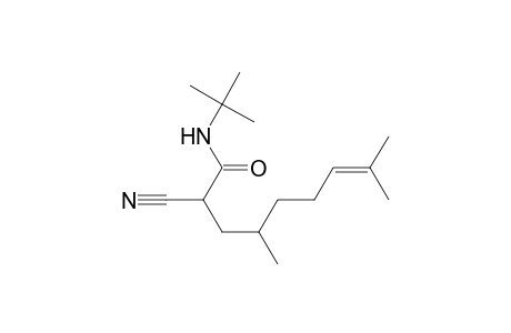 7-Nonenamide, 2-cyano-N-(1,1-dimethylethyl)-4,8-dimethyl-