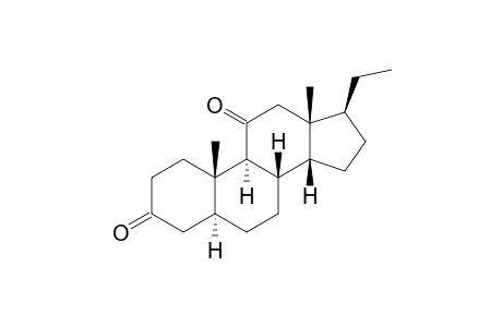 5a,14b-pregnane-3,11-dione