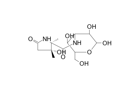 3-(3-HYDROXY-2,3-DIMETHYL-5-OXOPROLYL)AMINO-3,6-DIDEOXY-D-GLUCOPYRANOSE (FROM PSEUDOMONAS FLUORESCENS)