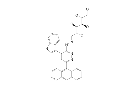 (2R,3S,4R,5S)-6-[[6-ANTHRACEN-9-YL-4-(1H-INDOL-3-YL)-PYRIDAZIN-3-YL]-HYDRAZONO]-HEXANE-1,2,3,4,5-PENTAOL