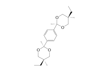 1,4-BIS-(5-ETHYL-2,5-DIMETHYL-1,3-DIOXAN-2-YL)-BENZENE;ISOMER-#A