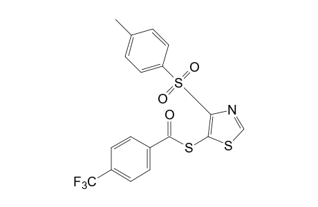 4-(p-TOLYLSULFONYL)-5-THIAZOLETHIOL, alpha,alpha,alpha-TRIFLUORO-p-TOLUATE (ESTER)