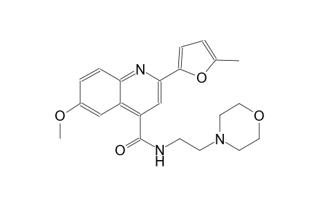 6-methoxy-2-(5-methyl-2-furyl)-N-[2-(4-morpholinyl)ethyl]-4-quinolinecarboxamide