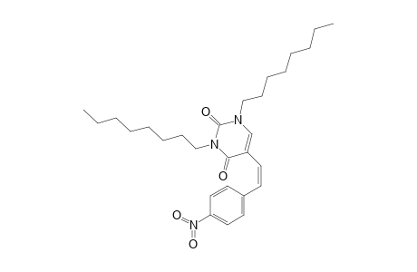 5-[(Z)-2-(4-NITROPHENYL)-ETHENYL]-1,3-DIOCTYL-URACIL