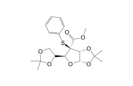 (3S)-1,2:5,6-DI-O-ISOPROPYLIDENE-3-C-METHOXYCARBONYL-3-S-PHENYL-3-THIO-ALPHA-D-RIBO-HEXOSE