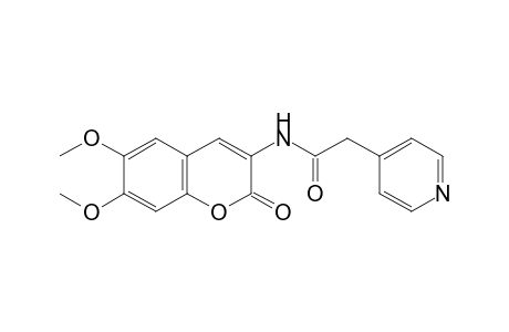 N-(6,7-Dimethoxy-2-oxo-2H-chromen-3-yl)-2-(pyridin-4-yl)acetamide