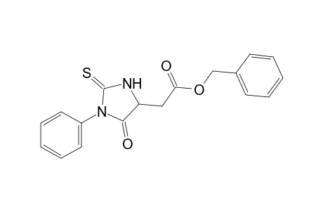 5-oxo-1-phenyl-2-thioxo-4-imidazolidineacetic acid, benzyl ester