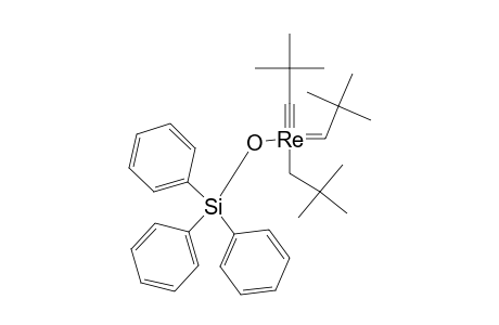 ANTI-[(C-C5H9)7-SI7-O12-SI-O-RE-(C-TERT.-BUTYL)-(CH-TERT.-BUTYL)-(CH2-TERT.-BUTYL)]