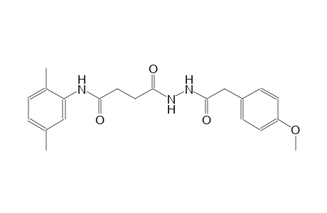 N-(2,5-dimethylphenyl)-4-{2-[(4-methoxyphenyl)acetyl]hydrazino}-4-oxobutanamide