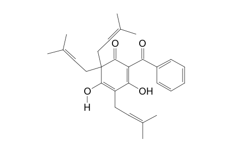 2-BENZOYL-3,5-DIHYDROXY-4,6,6-TRIS(3-METHYL-2-BUTENYL)-2,4-CYCLOHEXADIEN-1-ONE