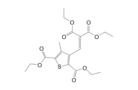 3-(2-carbethoxy-3-ethoxy-3-keto-prop-1-enyl)-4-methyl-thiophene-2,5-dicarboxylic acid diethyl ester