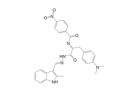 4-(Dimethylamino)-N'-[(2-methyl-3-indolyl)methylene]-a-(4-nitrobenzamido)cinnamohydrazide