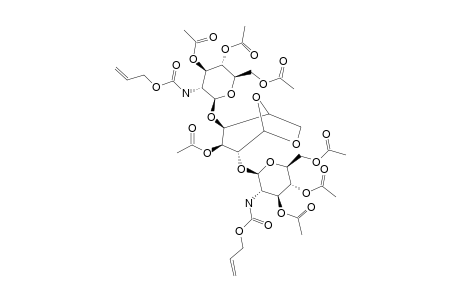 3-O-ACETYL-2,4-DI-O-(3,4,6-TRI-O-ACETYL-2-N-ALLYLOXYCARBONYLAMINO-2-DEOXY-BETA-D-GLUCOPYRANOSYL)-1,6-ANHYDRO-BETA-D-MANNOPYRANOSE