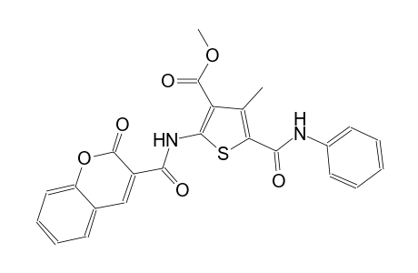 methyl 5-(anilinocarbonyl)-4-methyl-2-{[(2-oxo-2H-chromen-3-yl)carbonyl]amino}-3-thiophenecarboxylate