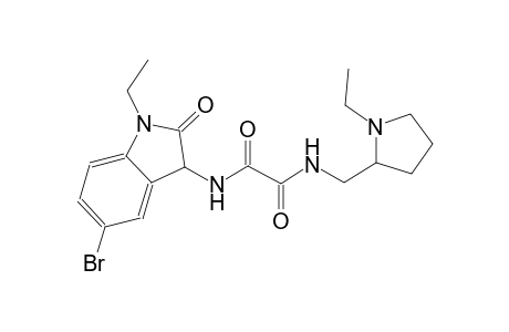 ethanediamide, N~1~-(5-bromo-1-ethyl-2,3-dihydro-2-oxo-1H-indol-3-yl)-N~2~-[(1-ethyl-2-pyrrolidinyl)methyl]-