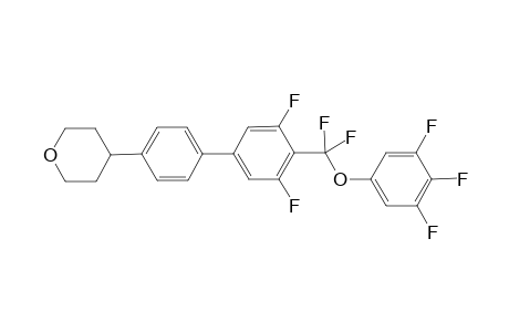 4-[4-[4-[difluoro-(3,4,5-trifluorophenoxy)methyl]-3,5-difluoro-phenyl]phenyl]tetrahydropyran