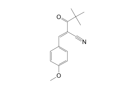 2-(4-METHOXYBENZYLIDEN)-4,4-DIMETHYL-3-OXO-PENTANONITRILE