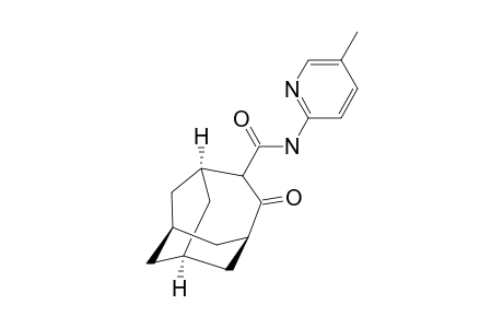 N-(5'-METHYLPYRIDIN-2'-YL)-5-OXOTRICYCLO-[4.3.1.(3,8)]-UNDECANE-4-CARBOXAMIDE