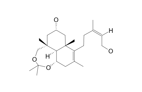 AMOENOLIDE-J-6,18-ACETONIDE