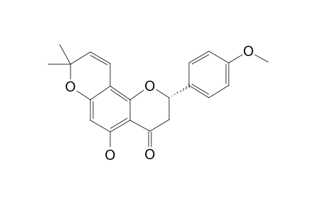 (2S)-5-HYDROXY-4'-METHOXY-2'',2''-DIMETHYLPYRANO-(7,8:6'',5'')-FLAVANONE