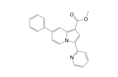 7-Phenyl-3-pyridin-2-yl indolizine-1-carboxylic acid methyl ester