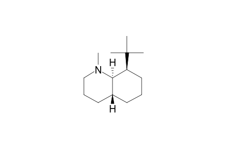 N-METHYL-8-BETA-TERT.-BUTYL-TRANS-DECAHYDROQUINOLINE