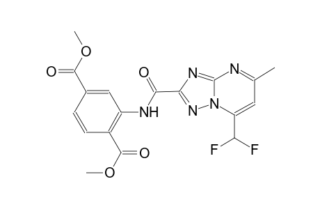 dimethyl 2-({[7-(difluoromethyl)-5-methyl[1,2,4]triazolo[1,5-a]pyrimidin-2-yl]carbonyl}amino)terephthalate