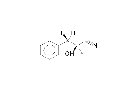 THREO-2-HYDROXY-2-METHYL-3-PHENYL-3-FLUOROPROPANENITRILE