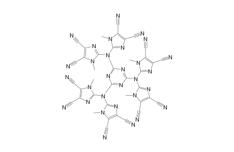 N,N,N',N',N",N"-Hexakis(4,5-dicyano-1-methyl-2-imidazolyl)melamine