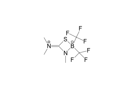 1-Thia-2-Borata-3-azacyclobutane, 3-methyl-4-(dimethyliminio)-2,2-bis(trifluoromethyl)-