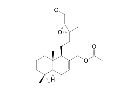 17-ACETOXY-(13R,14R)-EPOXY-15-HYDROXY-7-LABDENE