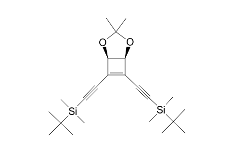 1,2-BIS-[(TERT.-BUTYLDIMETHYLSILYL)-ETHYNYL]-3,4-(ISOPROPYLIDENEDIOXY)-1-CYCLOBUTENE