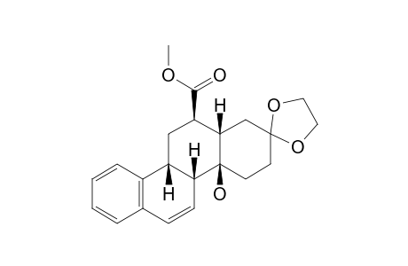 RAC-(4BR,6R,6AS,10AR,10BR)-METHYL-8-ETHYLENEACETAL-10A-HYDROXY-4B,5,6,6A,7,8,9,10,10A,10B-DECAHYDROBENZO-[A]-PHENANTHREN-6-CARBOXYLATE