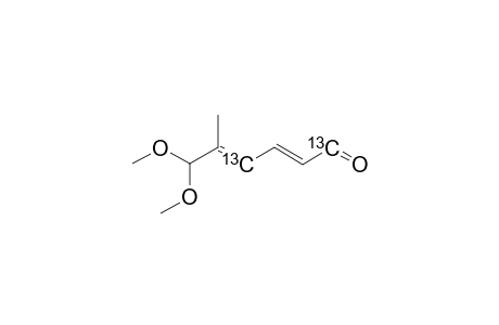 (1,4-(C-13))-6,6-DIMETHOXY-5-METHYLHEXA-2,4-DIEN-1-AL