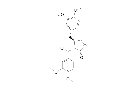 (-)-(3S,4R,6R)-3-(3',4'-DIMETHOXY-ALPHA-HYDROXYBENZYL)-4-(3'',4''-DIMETHOXYBENZYL)-BUTYROLACTONE