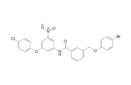 3-[(4-bromophenoxy)methyl]-N-[3-(4-chlorophenoxy)-5-nitrophenyl]benzamide