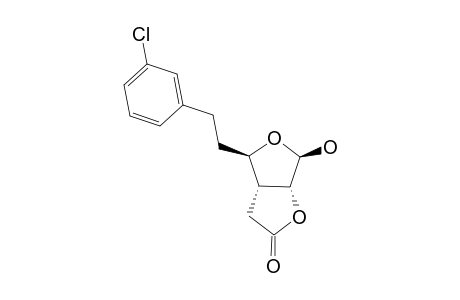 (1R,5R,6R,8R)-6-[2-(3-CHLOROPHENYL)-ETHYL]-8-HYDROXY-2,7-DIOXA-BICYCLO-[3.3.0]-OCTAN-3-ONE