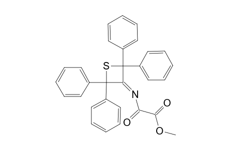 2-keto-2-[(2,2,4,4-tetraphenylthietan-3-ylidene)amino]acetic acid methyl ester