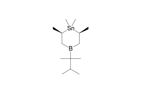 TRANS-1,1,2,6-TETRAMETHYL-4-(1,1,3-TRIMETHYLPROPANYL)-1-STANNA-4-BORACYCLOHEXANE