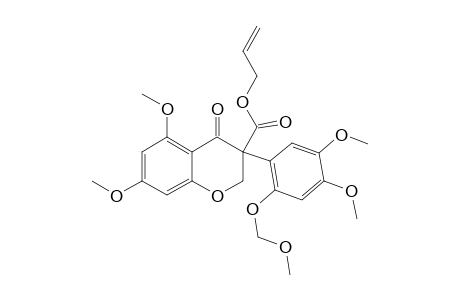 Allyl 3-[4',5'-dimethoxy-2'-(methoxymethoxy)phenyl]-5,7-dimethoxy-4-oxochromane-3-carboxylate