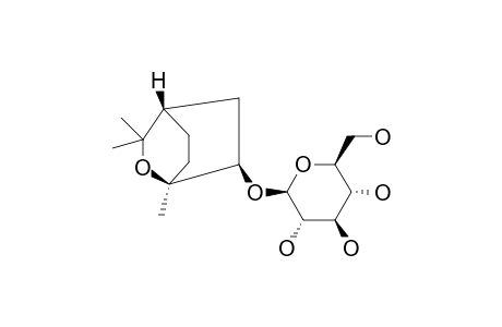 (1-S,4-R,6-R)-1,3,3-TRIMETHYL-2-OSEABICYClO-[2.2.2]-OCTAN-6-O-BETA-GLUCOPYRANOSIDE