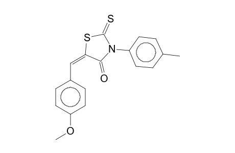 (5E)-5-(4-Methoxybenzylidene)-3-(4-methylphenyl)-2-thioxo-1,3-thiazolidin-4-one