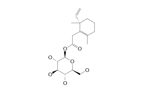 SUSPENSOSIDE_B;(6-S)-BETA-D-GLUCOPYRANOSYL-2-(2,6-DIMETHYL-6-VINYLCYCLOHEX-1-ENYL)-ACETATE